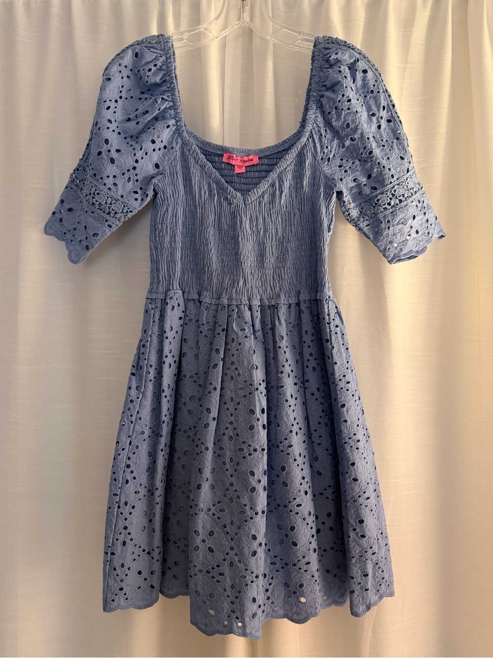 Betsy Johnson Blue Eyelet Dress NWT - Medium